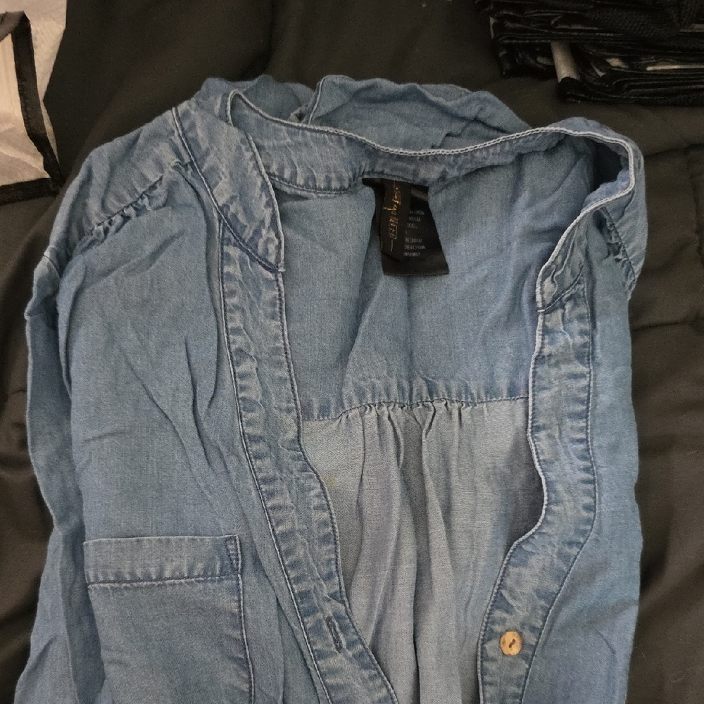 Women's Blue Denim Jumpsuit